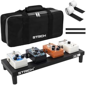 STRICH Guitar Pedal Board Aluminum Alloy 0.83lb Super Light Effect Pedalboard 15'' x 5.7'' with Carry Bag, MINI 15