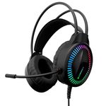 ZEBRONICS New Launch BLITZ C Dolby Atmos Gaming Headphone, 50mm Neodymium Drivers, Padded Headband, Lightweight & Comfortable, RGB Lights, Flexible Mic, Type-C Connector