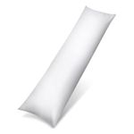 Rohi Bolster Pillow Cases - Soft Polycotton Body Pillow Cover – Hypoallergenic & Breathable Long Pillow Cover (6ft (72") Super King Bed, White)