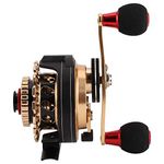 Trolling Fishing Reel, Fishing Raft Wheel Wear‑Resistant Strong Portable Automatically Wired Raft Fishing Reels for Fishing(Left Hand Wheel)