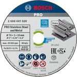 Bosch Professional 2608601520, 5 Expert for Inox Cutting Discs (for Stainless Steel, 76 x 10 x 1 mm, Accessories for Angle Grinders), Gray