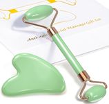 Gua Sha Facial Tool Set, Jade Roller for Face, Face Roller for Women, Face Massager Roller, Face Roller for Skin Tightening