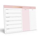 Sweetzer & Orange Weekly To Do List Pad. Pink Gold Weekly Planner Notepad with Daily Planner Agenda Squares. 7x10” Day Planner 2022 2023 - Student Planner, Work Planner and Checklist Note Pad.