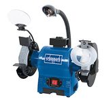 Scheppach 370W Electric 6” 150mm Bench Grinder Brushless Induction Motor Corded Electric Grinding Tool 2 Year Warranty