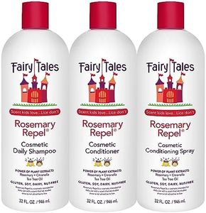 Fairy Tales Rosemary Repel Daily Kids Shampoo, Conditioner & Conditioning Spray Refill Trio– Kids Like the Smell, Lice Do Not