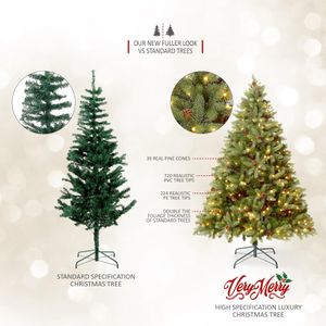 VeryMerry 6FT Pre-Lit Christmas Tree – Artificial Holiday Decor