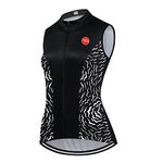 Women's Cycling Jersey Sleeveless Bike Vest Shirts Bicycle Clothing Biking Tank Tops Tights, Bl06, Large