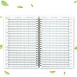 Appointment book for hairdresser, barber-shops, beauty salons, physiotherapy practices for 1-10 assistants and 10, 15 or 30 minute time slots – sturdy spiral binding (7 columns 15 minutes time slots)