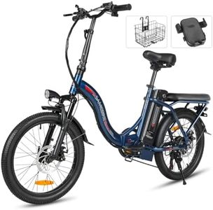 SAMEBIKE Foldable Electric Bike for Adults, 20" Fat Tire Ebike with Speed 20-30MPH, Max Range 110KM, 36V 432Wh UL2849 Certified Removable Battery, Electric Bicycle for Men/Women,DB