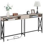 Yaheetech Console Table with Outlet