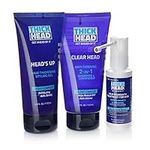 THICK HEAD 30 Days System - Anti-Thinning 2 in 1 Shampoo and Conditioner, 5% Minoxidil Regrowth Treatment and Hair Gel