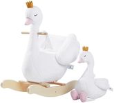 labebe Kids Rocking Horse White Swa