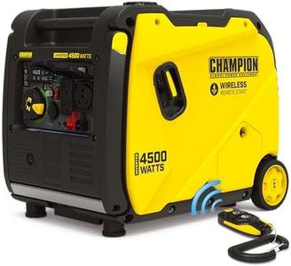 Champion Power Equipment 4500-Watt Wireless Remote Start Inverter Generator with Quiet Technology and CO Shield