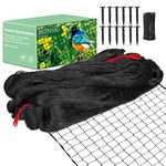 BSTPCOO Bird Netting 50'x50' Poultry Netting for Chicken Coop, Heavy Duty Nylon Bird Net 3/4" Mesh Net Garden Netting Aviary Netting Deer Fence Pests Trellis Netting for Fruits Trees Plant