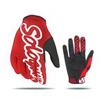 SOLO QUEEN Sim-Racing Gloves for Simulator Steering Wheel Games and Karting Glove (red, M)