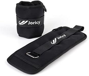 Ankle Weights, Wrist Leg Arm Weights for Women Men Kids with Adjustable Straps, A Pair of 10LBS(5LB Each Weight) Strength Training Weighted for Jogging, Running, Walking, Fitness, Black