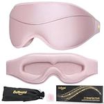 BeHoomi Sleep Mask, Premium Eye Mask for Sleeping, Completely Blackout, Superior Soft Comfort, Upgraded 3D Ergonomic Designed Sleeping Mask for Home, Office, Travel, Meditation, Yoga, Pink