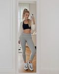 PIUDOC 12" x 12" 4Pcs Full Length Wall Mirror Tiles, Frameless Wall Mounted Mirror Glass Wall Mirror for Home Gym, Door, Bedroom, Living Room
