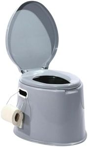 Leona Co 6L Portable Travel Toilet, Detachable Inner Bucket and Removable Paper Holder, Lightweight Outdoor Indoor Toilet for Camping, Hiking, RV, Boating and Trip Porta Potty