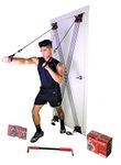 X Factor Door Gym Complete Home Gym Full Body Workout Exercise System Package - Includes Straight Bar, DVD, Workout Chart -