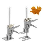 DUEBEL 2 Packs Aluminum Alloy Plasterboard Lifter Furniture Hand Tools Plastering Tools Wall Tile Leveling System Drywall Lift Cabinet Jacks for Installing Cabinets Acrow Props 880LB/400KG