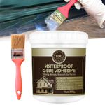 The Decor Co. Crack Seal Glue with Brush Transparent Waterproof Cracks Filler Paste for Roof Water Leakage Solution Wall Bathroom Tiles Home Repairs Kitchen Sink Gaps Sealant (300gm, Pack of 1)