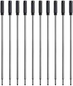 Black Ink Refills (10pcs), Replaceable Pens Refills, 1mm Medium Tip - Black