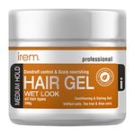 Irem Dandruff control & Scalp nourishing hair gel - Conditioning and Styling Gel For Men & Women - With Ichthyol Pale, Tea tree and Aloe vera extract - Medium hold - All hair types 200g…