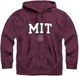 Ivysport MIT University Hooded Sweatshirt, Crest, Maroon, XX-Large