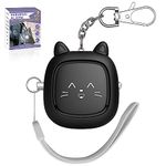 Safe Sound Personal Alarm, 130 dB Loud Siren Song Emergency Security Alarm Keychain with LED Light, Personal Sound Safety Siren for Women, Men, Elderly, Children (Black)