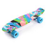 Skateboard Retro 56 cm / 22 in Mini Cruiser Plastic Board Perfect Complete Board Vintage Skateboards Perfect Kids Boys Girls