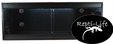 Repti-Life 48x24x24 Inch Vivarium Flatpacked In Black, 4ft Viv