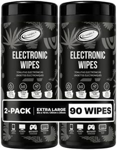Air Jungles Electronic Wipes Screen Cleaner 45 Ct (2 Pack), No Cloth Needed, XL 8x10inch