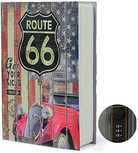 Boîte de rangement pour livre de détournement, coffre-fort secret pour dictionnaire avec serrure/clé à combinaison de sécurité, coffre-fort caché pour livre de détournement