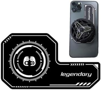 Cooler Pad, Universal Smart Phone Cooling Pad Heatsink Cooling Black Games Holder Sticker, Phone Self-adhesive Cooling Plate Extend Battery Life, Magnetic & Back Clip Phone Cooler Universal