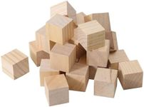 Navaris Wooden Blocks, Set of 25 - 