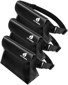 JAY SAREES Waterproof Pouch with Waist Strap 3 Pack, Beach Accessories for Vacation Must-Haves, Waterproof Fanny Pack Women for Swimming Kayaking Boating Snorkeling Travel, Black+Black+Black, Large