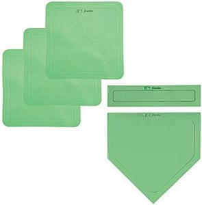 Franklin Sports MLB Glow in The Dark Rubber-Tek Throw-Down Base Set (5 Piece)