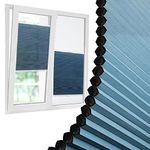 Cordless cellular shades top-down bottom-up, pleated window shades, light-filtering honeycomb blinds, blackout privacy and sun protection, for interior windows/skylights,WxH-40x120cm/15.7x47.2in