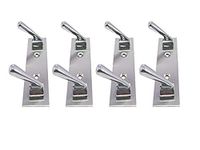 PROMIXO Delux Stainless Steel 2 Pin Cloth Hanger Wall Mounted Bathroom Cloth Hanger,Coth Wall Hook,Door Hooks Rail for Hanging Keys,Clothes,Towel (Pack of 4)