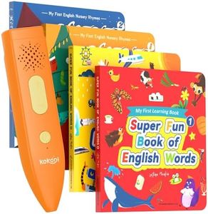KOKODI Talking Pen Books Sets, Autism Sensory Games, Interactive Audio Sound Books Kids Learning Electronic Toys for Toddlers Kids, Early Educational Gifts Birthday Gifts for Boys Girls Age 2 3 4 5