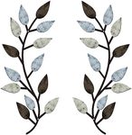 Zhengmy 2 Pieces Metal Tree Leaf Wa