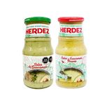 Guacamole and Extra Spicy Guacamole Imported Mexican Sauces 240g (Pack of 2) - Herdez
