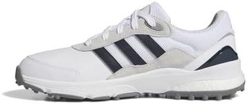 adidas Men's SW5540 Spikeless Golf Shoes, FTWR White/Collegiate Navy/Grey one, 8 UK