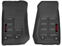 Gator Black Front Floor Liners Fits 2014-17 Jeep Wrangler, 2018 Jeep Wrangler JK 4 Door