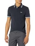 BOSS Men's Paddy Polo Shirt, Navy, Small