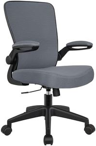 FelixKing Office Chair, Ergonomic Desk Chair Breathable Mesh Chairs Adjustable High Back Lumbar Support Flip-up Armrests, Executive Rolling Swivel Comfy Computer Chairs Home Office Slate Gray