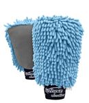 SOFTSPUN Microfiber Chenille & Glass Cloth Mitt, 2 Piece Combo 1700 GSM Sky Blue, Multi-Purpose Super Absorbent and Perfect Wash Clean with Lint-Scratch Free Cars, Window, Kitchen, Home Dusting!