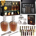 Alcohol Infusion Kit for Whiskey, Tequila, Rum, Gin & Vodka - Including User Manual - Alcohol Gifts for Men - Whiskey Gifts For Men - Drink Making Kit and Cocktail Infusion Set - DIY Whisky Making Set
