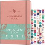 Legend Appointment Book – Undated Weekly Planner with 6AM-9PM Time Boxes – Hourly Schedule Planner to Plan Daily Work & to-Do’s – Monthly & Weekly Planner with Time Slots – 7”x10” (Powder Rose)